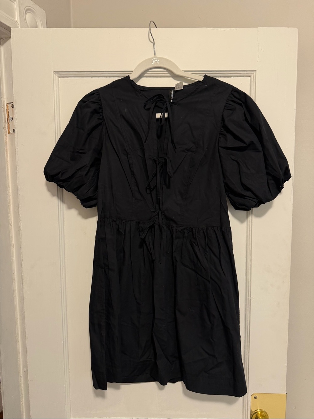 Black Puff Sleeve Dress
